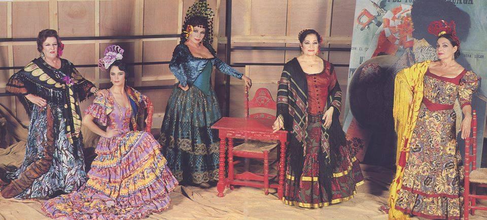 Rocío Jurado, Imperio 
Argenina, Juanita Reina, Nati Mistral y María Vidal dentro de su espectáculo "Azabache"