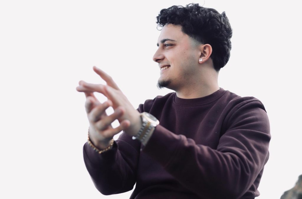 Raúl 'El Balilla' durante la grabación del videoclip de 'Ay Mayá'